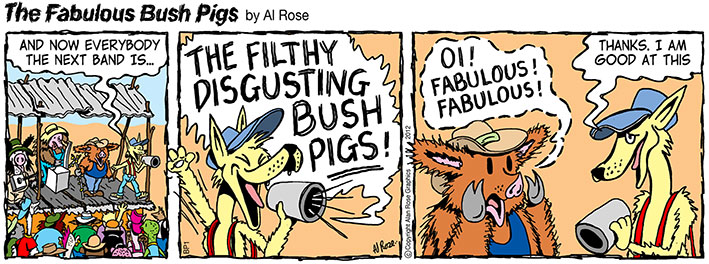 Introducing The Filthy Disgusting Bush Pigs